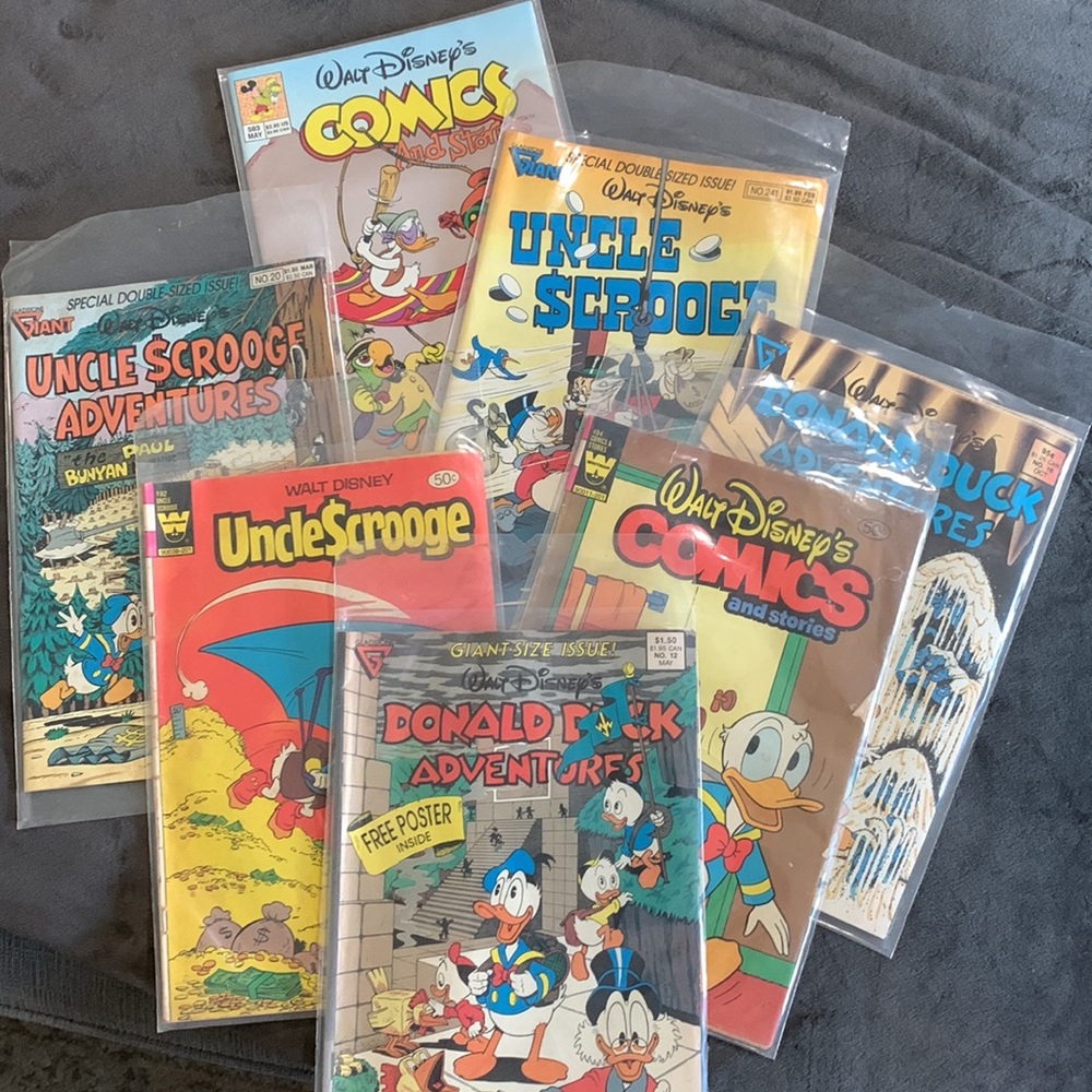 7 Walt Disney comic books
